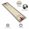 Tischläufer 210x34,5 cm Schwarz-Weiß Karo – eleganter Produktbild-Vorschau 3