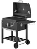 Outsunny: Houtskoolgrill, grillwagen, barbecue, houtskool, Productafbeelding-voorbeeld 1