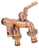 Doppelhahn Wasserhahn 3/4 Zoll Messing frostbeständig 2 Ausgänge Voir les images du produit