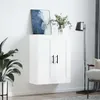 vidaXL Nástěnná skříňka bílá 69,5x34x90 cm Dřevěný materiál Náhled obrázku produktu 3