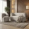 BEAUTYSOFA | Sessel NORI Velours Beige – Komfortsessel Produktbild-Vorschau 11
