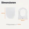 Amazon Basics Toilettensitz D-Form, Soft-Close-Funktion, Produktbild-Vorschau 5