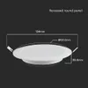 A diagram of a recessed round LED panel light with dimensions shown. Náhled obrázku produktu