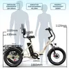 E-Bike Cityrad OT30 Pro 3 rad Faltbares E-Fahrrad 864WH Produktbild-Vorschau 14