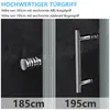 IMPTS Duschkabine 80x80cm Viertelkreis Duschabtrennung Rund Produktbild-Vorschau 5