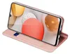 A pink flip case for a Samsung Galaxy A13 4G phone, shown open with the phone inside. Produktbild-Vorschau