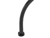 A close-up shot of the black metal leg of a table with a black cap at the bottom. Náhled obrázku produktu