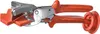A close-up studio shot of a pair of orange and silver pruning shears against a white background. Anteprima dell’immagine prodotto