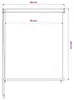 vidaXL Außenrollo Weiß 85 (B) x 140 (H) cm HDPE Produktbild-Vorschau 5