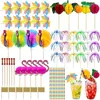 Cocktail Deko Party Zubehör 150 Stück Bunte Cocktail Party Produktbild-Vorschau 1