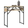 vidaXL Konsola z półką dąb sonoma 75x30x75cm materiał Podgląd zdjęcia produktu 3