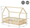 Łóżeczko dziecięce ML-Design 80 x 160 cm z zabezpieczeniem Podgląd zdjęcia produktu 7