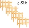 BOOGARDI Steckzaun Holz Hellbraun 40 x 93,5cm · 4er Set in Produktbild-Vorschau 2