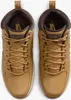 A top-down view of a pair of tan Nike Manoa boots. Podgląd zdjęcia produktu