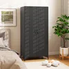 KOMFOTTEU Gartenschrank aus Rattan, Aufbewahrungsschrank Produktbild-Vorschau 6