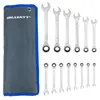 14tlg Maulring-Ratschen-schlüssel-Set-Satz 8-24mm Produktbild-Vorschau 8