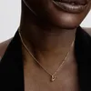 Collana PANDORA con ciondolo a forma di cuore color oro Anteprima dell’immagine prodotto 3