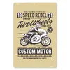 MuchoWow® Mauspad Mousepad Motorrad - Briefe - Jahrgang Produktbild-Vorschau 1