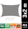 UPF50+ UV Sonnensegel 2x3 Polyester Rechteck Produktbild-Vorschau 2