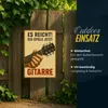 Blechschild AstraDesign 20x30 cm „Ich spiele jetzt Gitarre“ Produktbild-Vorschau 3
