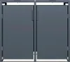 Kovový box na popelnice Konsta 2x240l 132x80x116cm antracit Náhled obrázku produktu 4