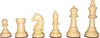 Schachfiguren beige/braun KH 93 mm Produktbild-Vorschau 2
