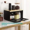 Navaris Brotkasten Metall Groß Schwarz - Brotbox Küche mit Produktbild-Vorschau 4
