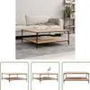A living room setting with a couch and a coffee table, and separate shots of the coffee table. Produktbild-Vorschau