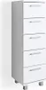 Vicco Badschrank Ilias, 30 x 95 cm, Weiß Produktbild-Vorschau 1