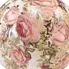 Keramik Kugel Rosen Steingut Deko Vintage 12cm Produktbild-Vorschau 2