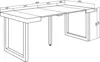 TAPA Consolle allungabile, 180x90x73cm, Per 8 persone, Anteprima dell’immagine prodotto 4