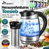 TRESKO® Bouilloire en verre 1,8L / 2200W avec réglage de la Voir les images du produit 8