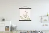 MuchoWow® Textilposter Rosa - Pastell - Blumen 90x90 cm mit Produktbild-Vorschau 2