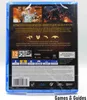 The back of a PlayStation 4 game case for Tomb Raider: Lara Croft and the Temple of Osiris. Produktbild-Vorschau