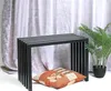 DanDiBo Hocker Metall Schwarz Sitzbank Massiv Wetterfest 60 Produktbild-Vorschau 7