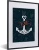 MuchoWow® MuchoWow® Gerahmtes Poster Liebe - Zitat - Herz - Produktbild-Vorschau 1