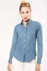 Kariban Damen Denim Bluse Jeanshemd Baumwolle Jacke Langarm Produktbild-Vorschau 3