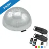 Spiegelkugel Komplettset - Discokugel, Motor, Pinspot, Montagematerial für Diskokugel - Mirrorball Set - Partyset Produktbild-Vorschau