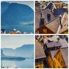 Bild auf Leinwand - Leinwandbild - Berge See Wasser - Produktbild-Vorschau 8