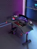 Scrivania - Scrivania da gaming 160x60x75 cm - Scrivania Anteprima dell’immagine prodotto 10