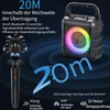 JYX Karaoke mit LED-Licht, 2 Funkmikrofone,TWS-Funktion, Produktbild-Vorschau 11