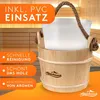 ALPENHAUCH Sauna Eimer mit Kelle [100% Naturholz] - Edler Produktbild-Vorschau 5