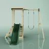 OutdoorToys Spielturm Lyon aus Holz in Dunkelgrün mit Produktbild-Vorschau 2