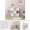 The Living Store Bücherregal Weiß 90x30x90 cm Holzwerkstoff Produktbild-Vorschau 10