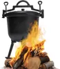 Jagdkessel aus Gusseisen 8 L Gusseisen Topf für Feuer 8L Produktbild-Vorschau 1