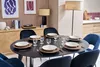 Miliboo - Design-Esstisch rund ausziehbar Schwarz L120-150 Produktbild-Vorschau 2