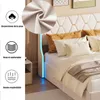 Letto imbottito ProximaX 160x200cm con LED e rete a doghe, Anteprima dell’immagine prodotto 5