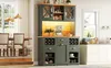 Küchenschrank 120x45x188 cm mit LED-Beleuchtung & Produktbild-Vorschau 6