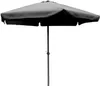 A dark gray patio umbrella on a white background. Produktbild-Vorschau