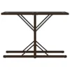 Design 3-tlg. Bistro-Set mit Kissen Braun Poly Rattan, Produktbild-Vorschau 8